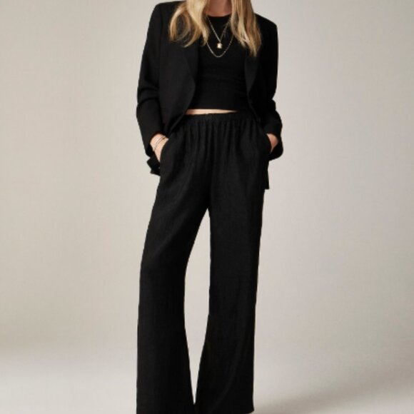 J. Crew Stratus Pant Textured Satin - Picture 1 of 11